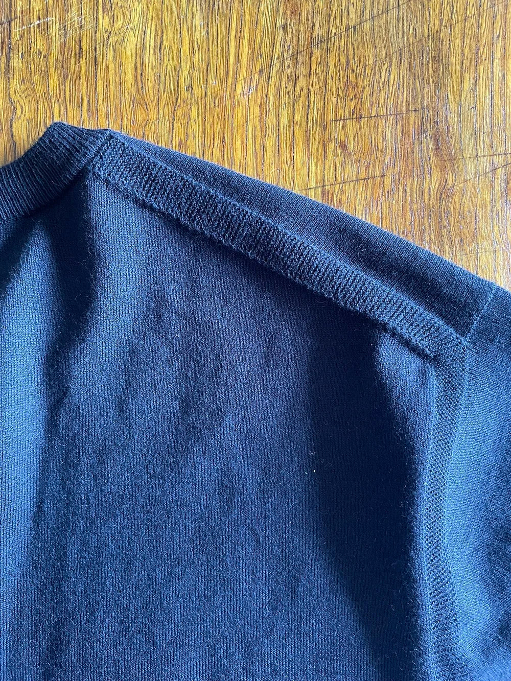 UNISEX, CoolMax 14G Jersey, #VL951012, 1/2 slv. Oversized CREW, 55% Cotton 45% Polyester, BLACK (C）