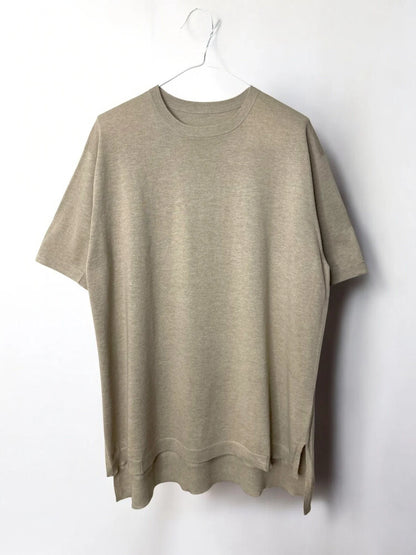 UNISEX, CoolMax 14G Jersey, #VL951012, 1/2 slv. Oversized CREW, 55% Cotton 45% Polyester, SAND