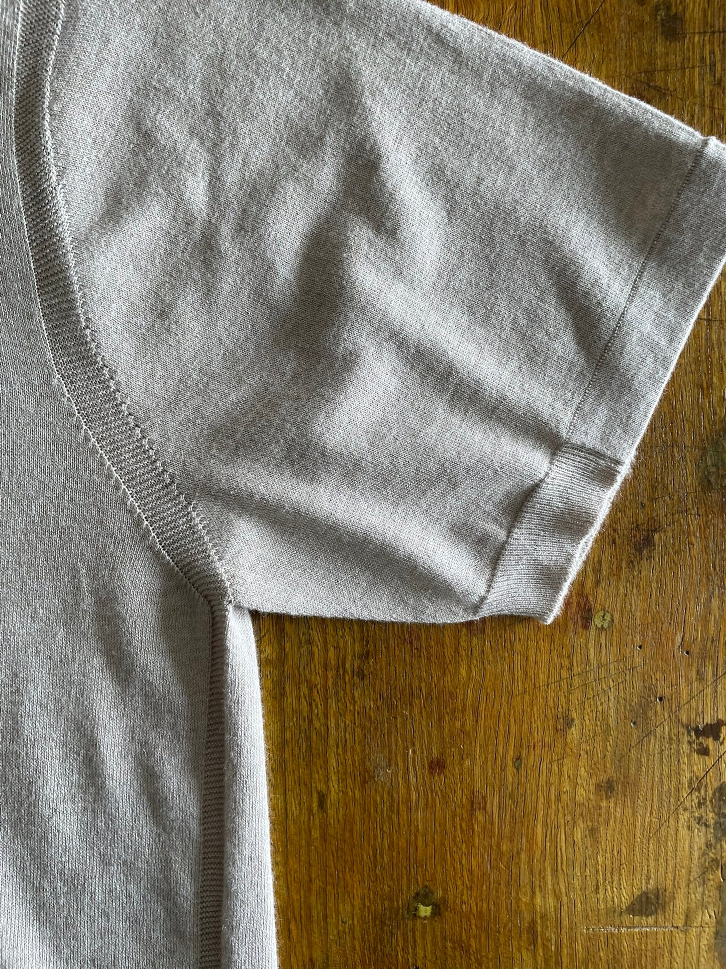 UNISEX, CoolMax 14G Jersey, #VL951012, 1/2 slv. Oversized CREW, 55% Cotton 45% Polyester, SAND
