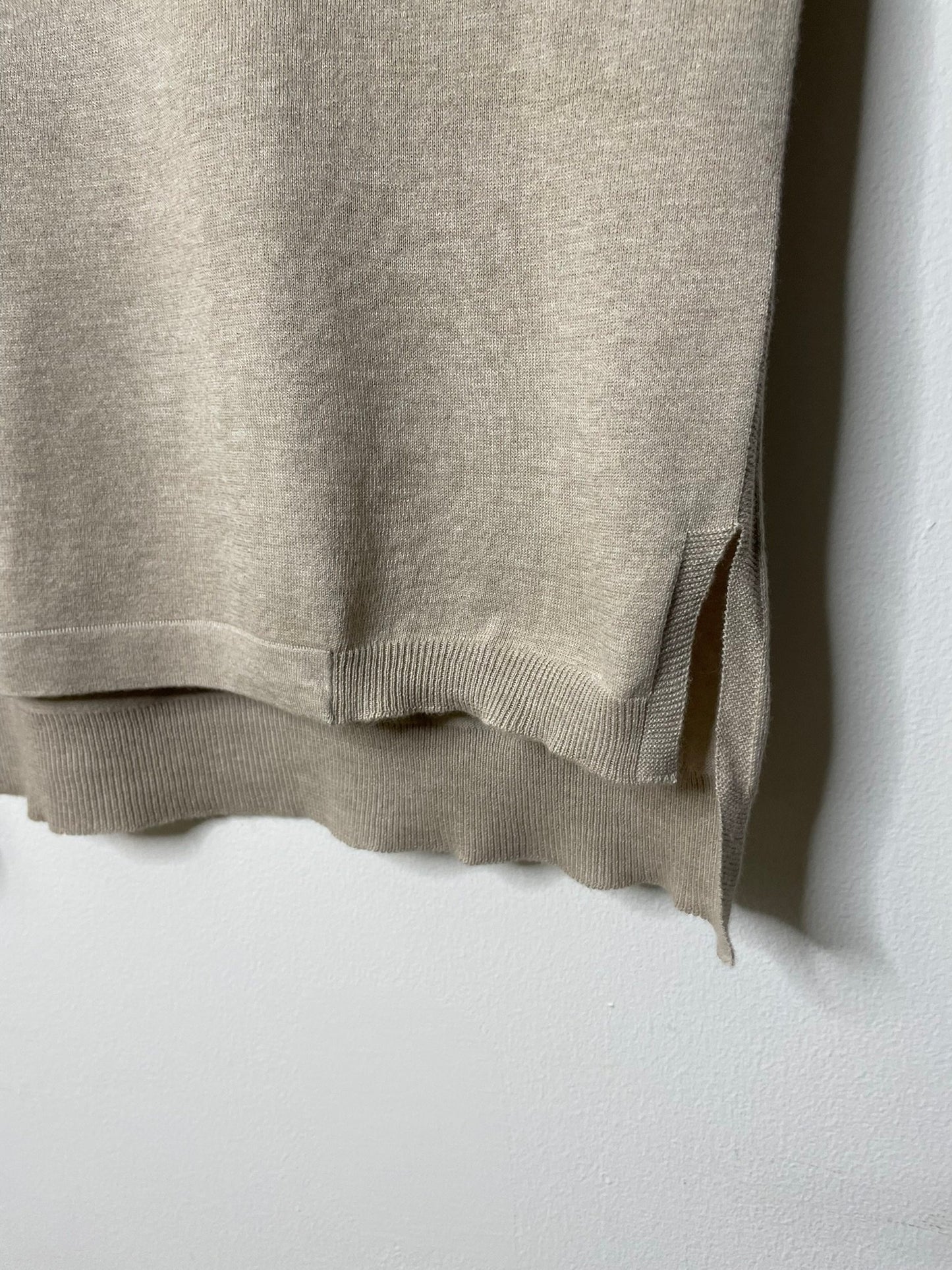 UNISEX, CoolMax 14G Jersey, #VL951012, 1/2 slv. Oversized CREW, 55% Cotton 45% Polyester, SAND