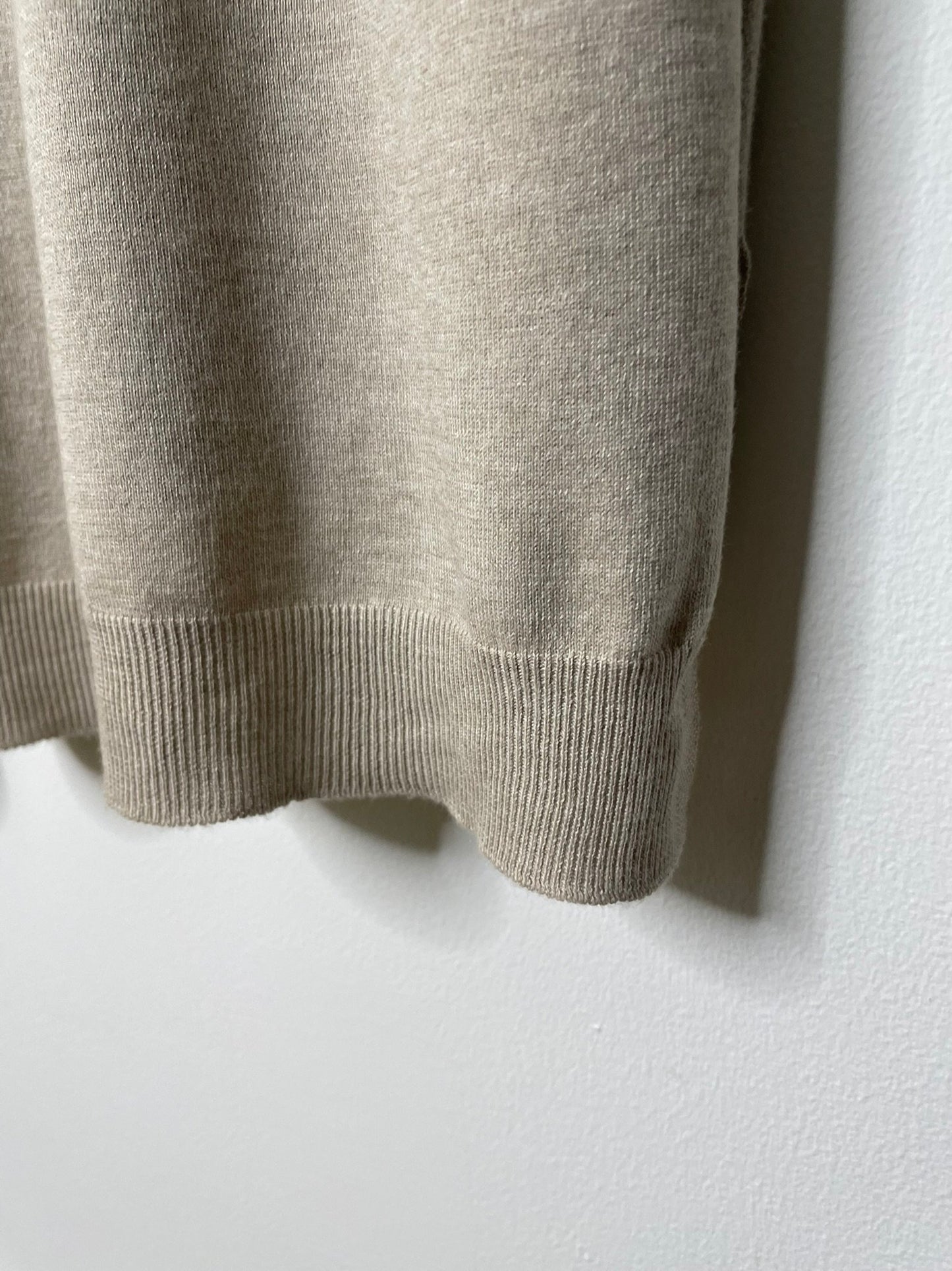 UNISEX, CoolMax 14G Jersey, #VL951012, 1/2 slv. Oversized CREW, 55% Cotton 45% Polyester, SAND
