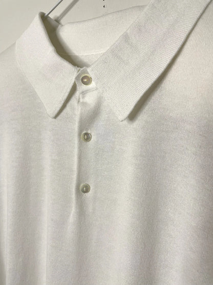 Cool Max Jersey, VL951013, S/S Oversized Polo, 55% Cotton 45% Polyester, WHITE