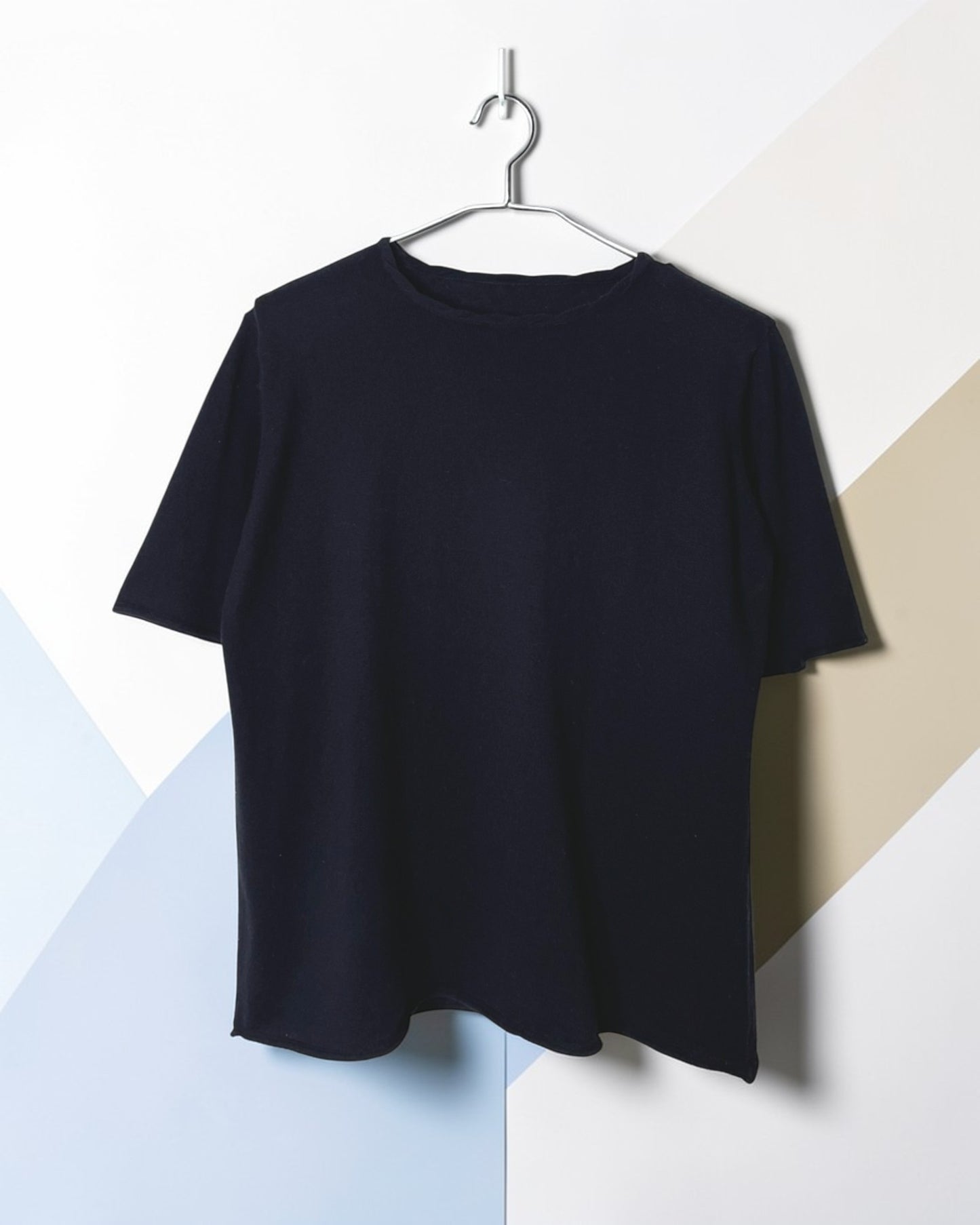 コットン／カシミア ファイン JZ.ニット 半袖クルー 9511051 コットン95%カシミア5%