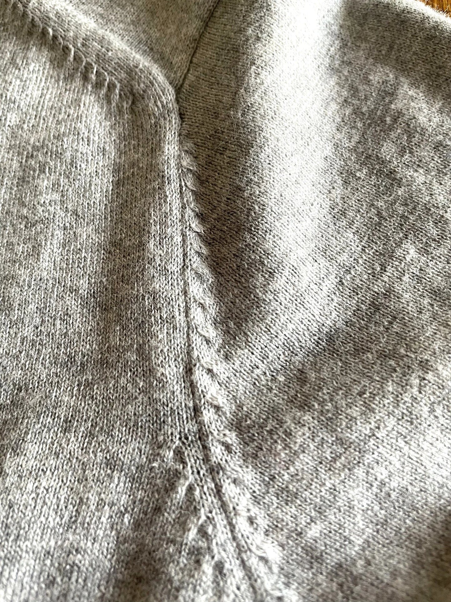 Cotton/Cashmere FINE JZ.KNIT, 95% Cotton 5% Cashmere, L/S CREW, 9511052, HT GREY