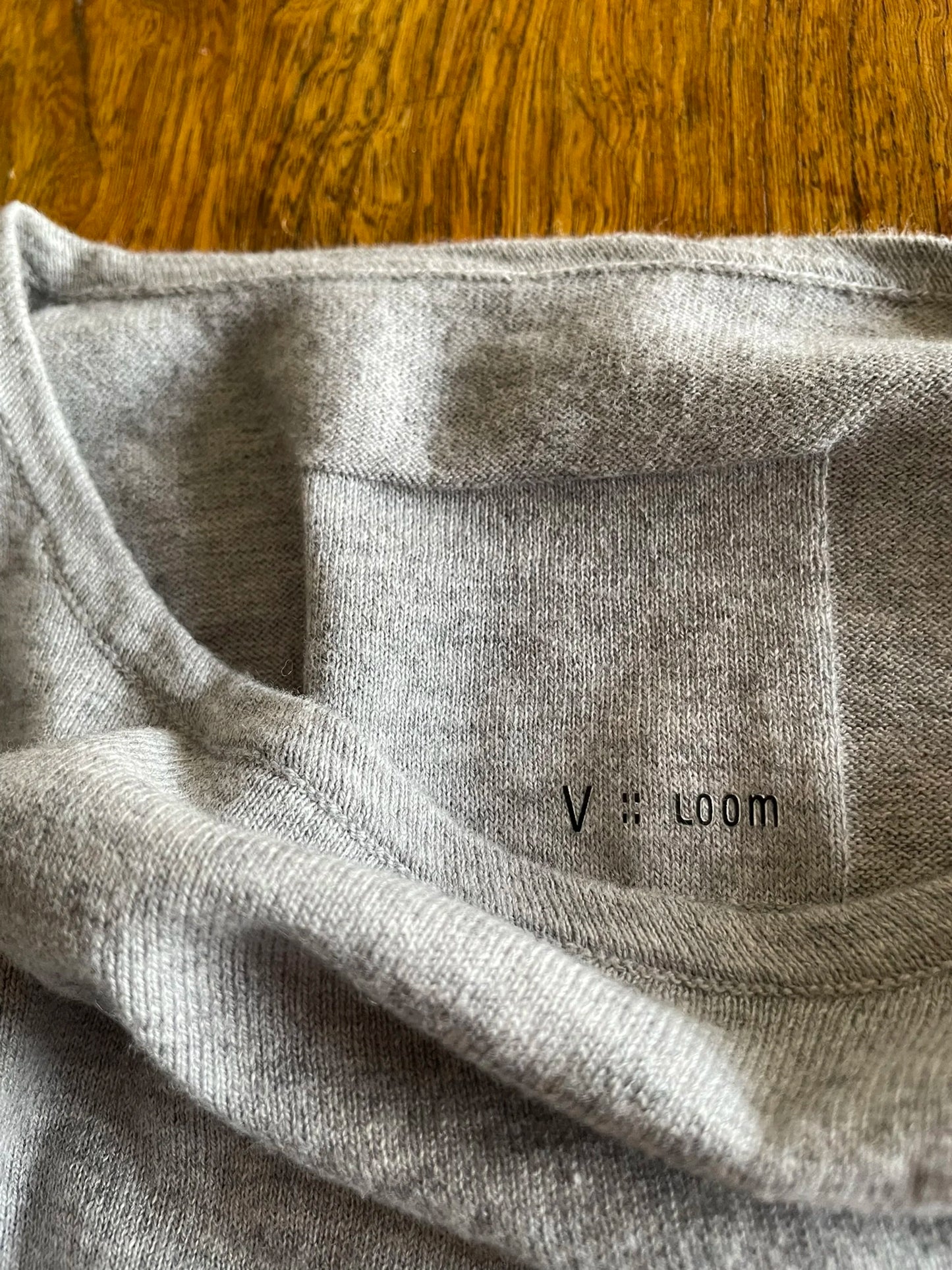 Cotton/Cashmere FINE JZ.KNIT, 95% Cotton 5% Cashmere, L/S CREW, 9511052, HT GREY