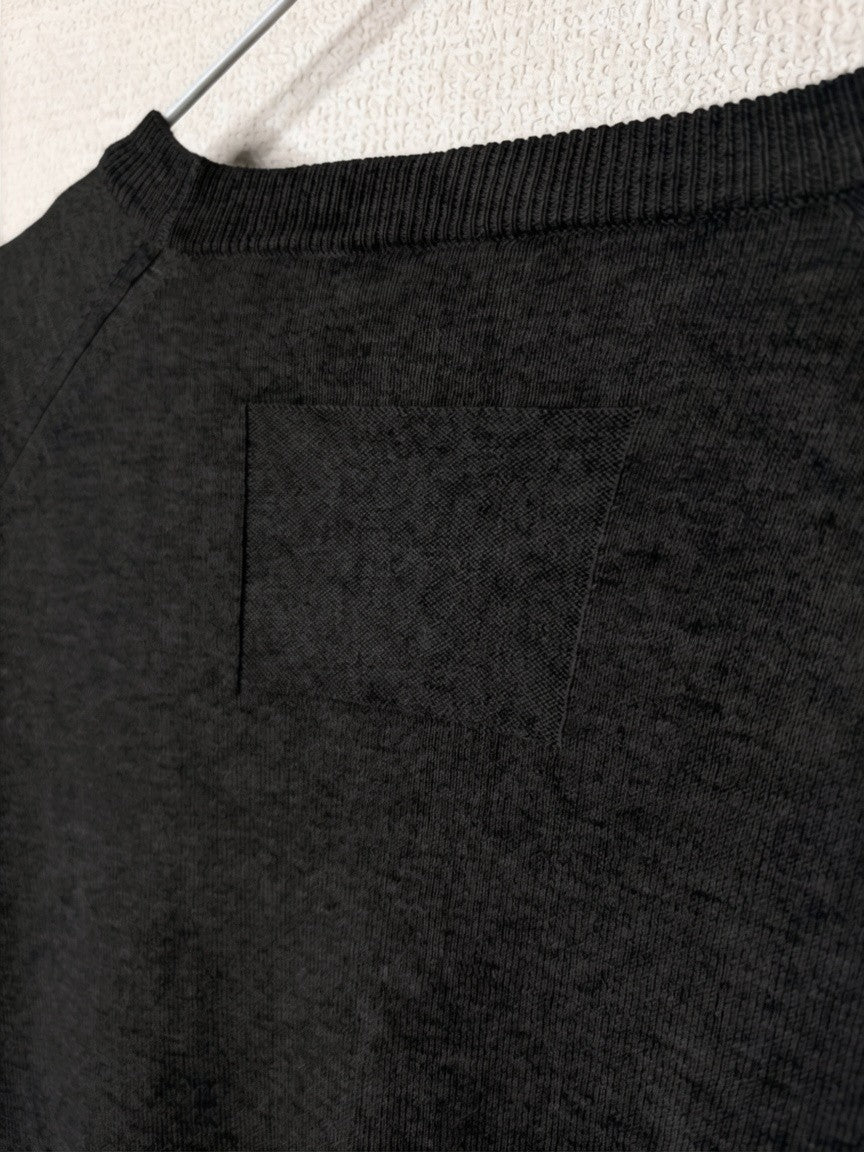 ユニセックス コットン／カシミア ファイン JZ.ニット 9511054 長袖 セットインラグラン クルー Tシャツ コットン95%カシミア5%
