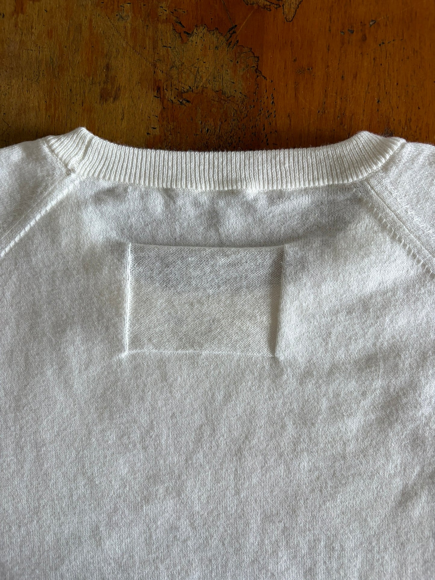 ユニセックス コットン／カシミア ファイン JZ.ニット 9511054 長袖 セットインラグラン クルー Tシャツ コットン95%カシミア5%