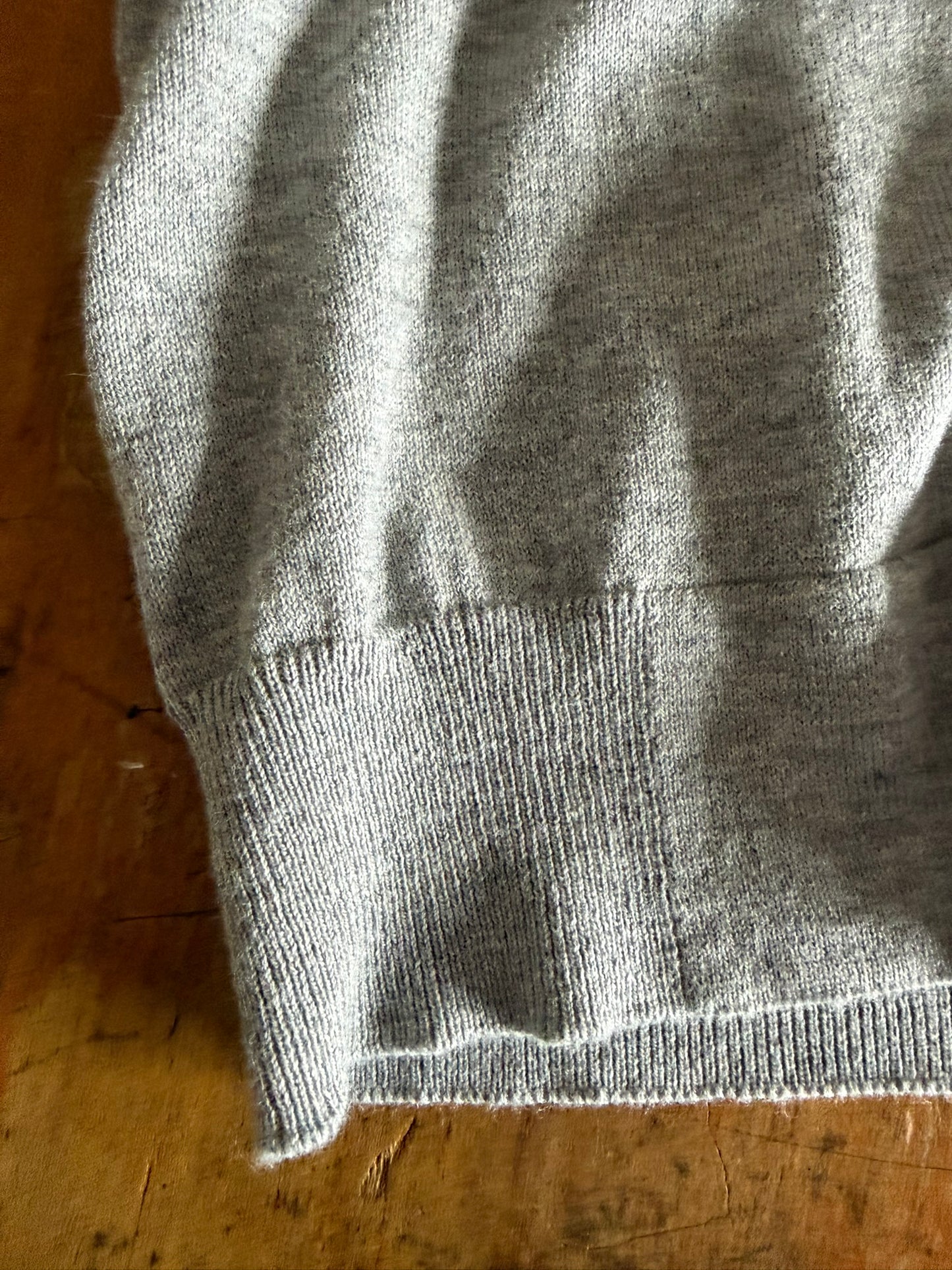 ユニセックス コットン／カシミア ファイン JZ.ニット 9511053 半袖 セットインラグラン クルー Tシャツ コットン95%カシミア5%　