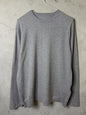 ユニセックス コットン／カシミア ファイン JZ.ニット 9511054 長袖 セットインラグラン クルー Tシャツ コットン95%カシミア5%