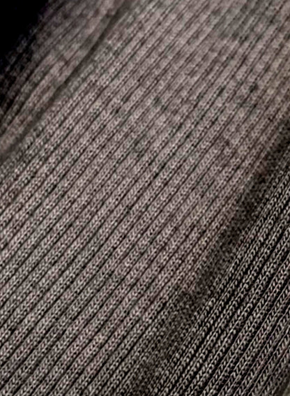 Cotton Cashmere Rib, LS CREW, #392662, 90%cotton 10%cashmere, CHARCOAL