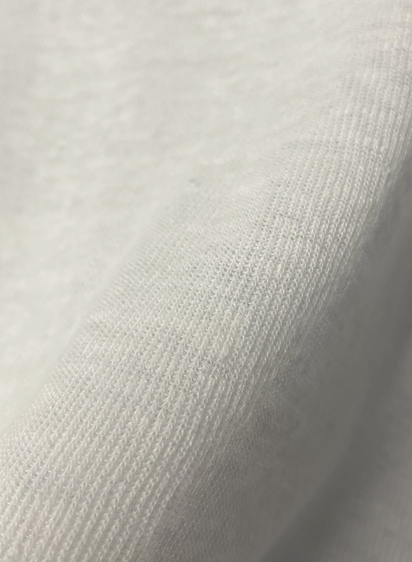 Hemp Rib, Side Panneled back V -LS Crew, #831-819,  Hemp 100%, WHITE