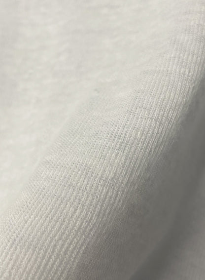 Hemp Rib, Side Panneled back V -LS Crew, #831-819,  Hemp 100%, WHITE