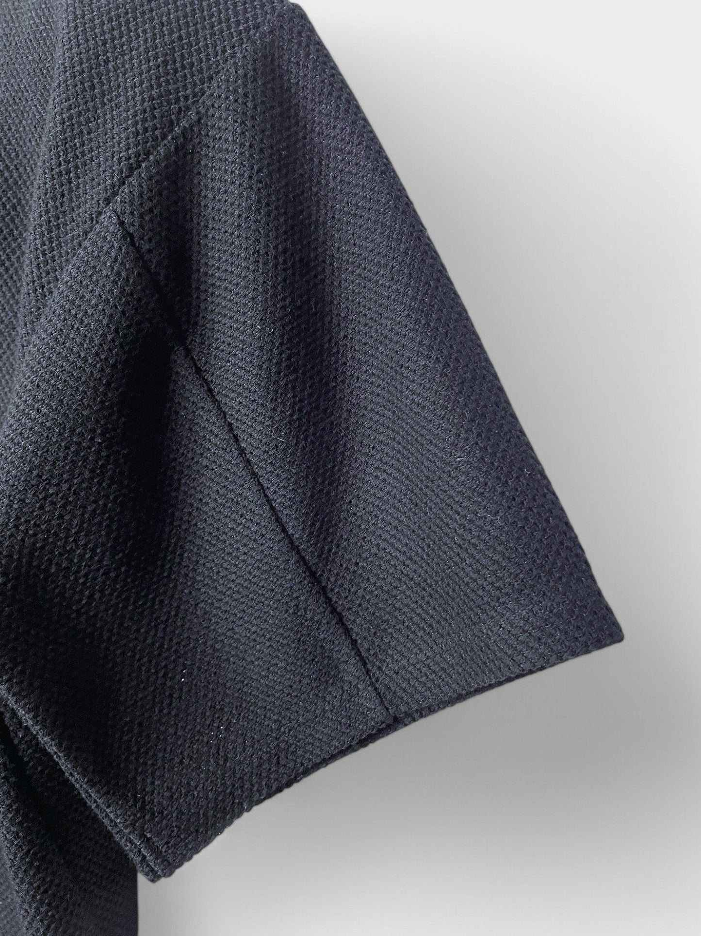 COTTON MESH, SS CREW, #851-887, cotton 55% Polyester 45%, BLACK