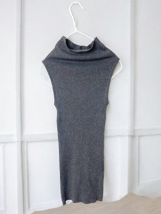 GAUZE RIB, BODY TUBE, 851-882 , 100%cotton, CHARCOAL, OS