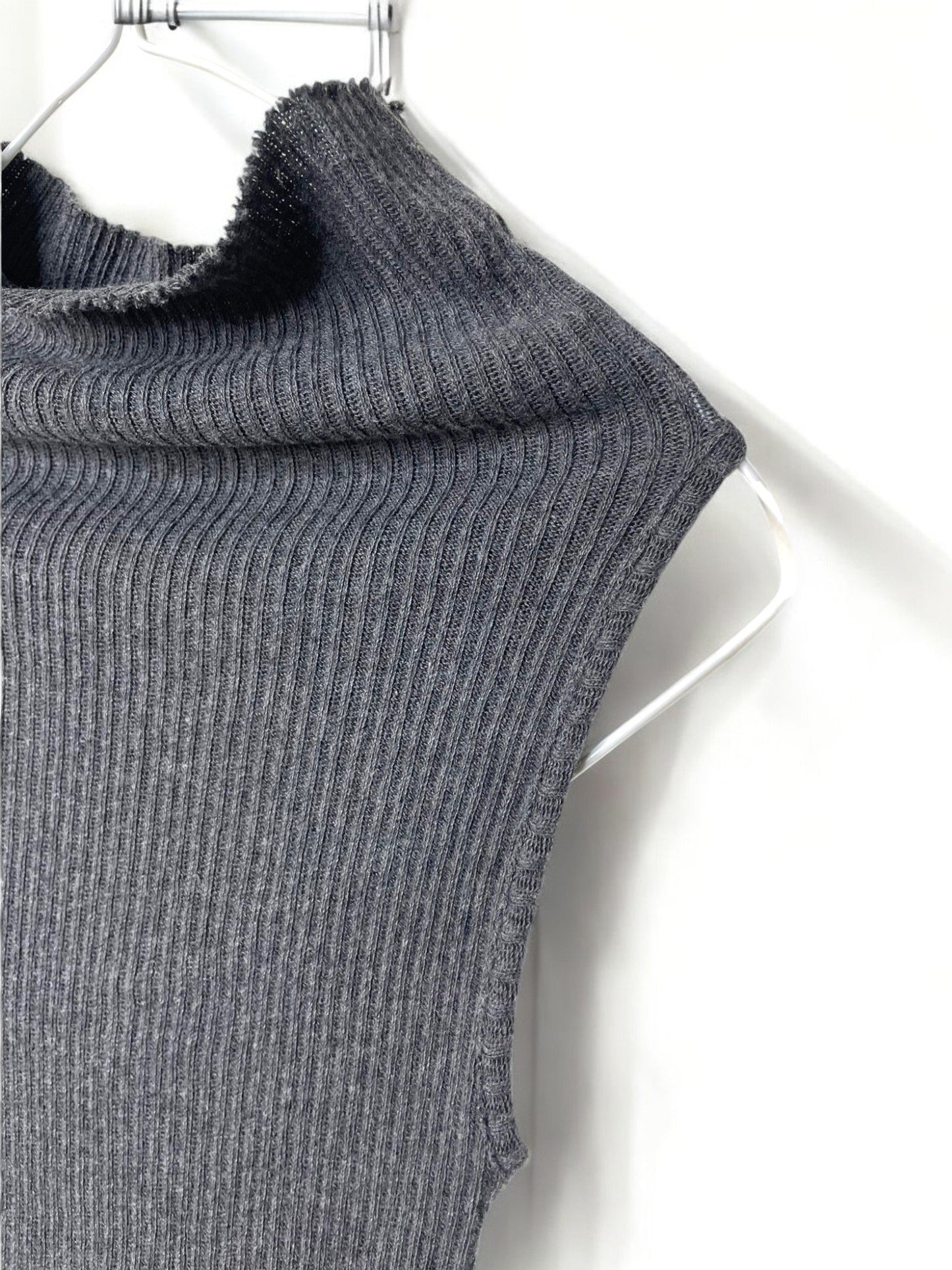 GAUZE RIB, BODY TUBE, 851-882 , 100%cotton, CHARCOAL, OS