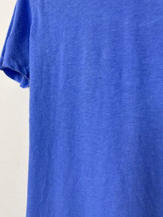Hi-Soft Jersey, 851-381RE, SS Crew Top, 55%cotton 45%nylon, BLUE