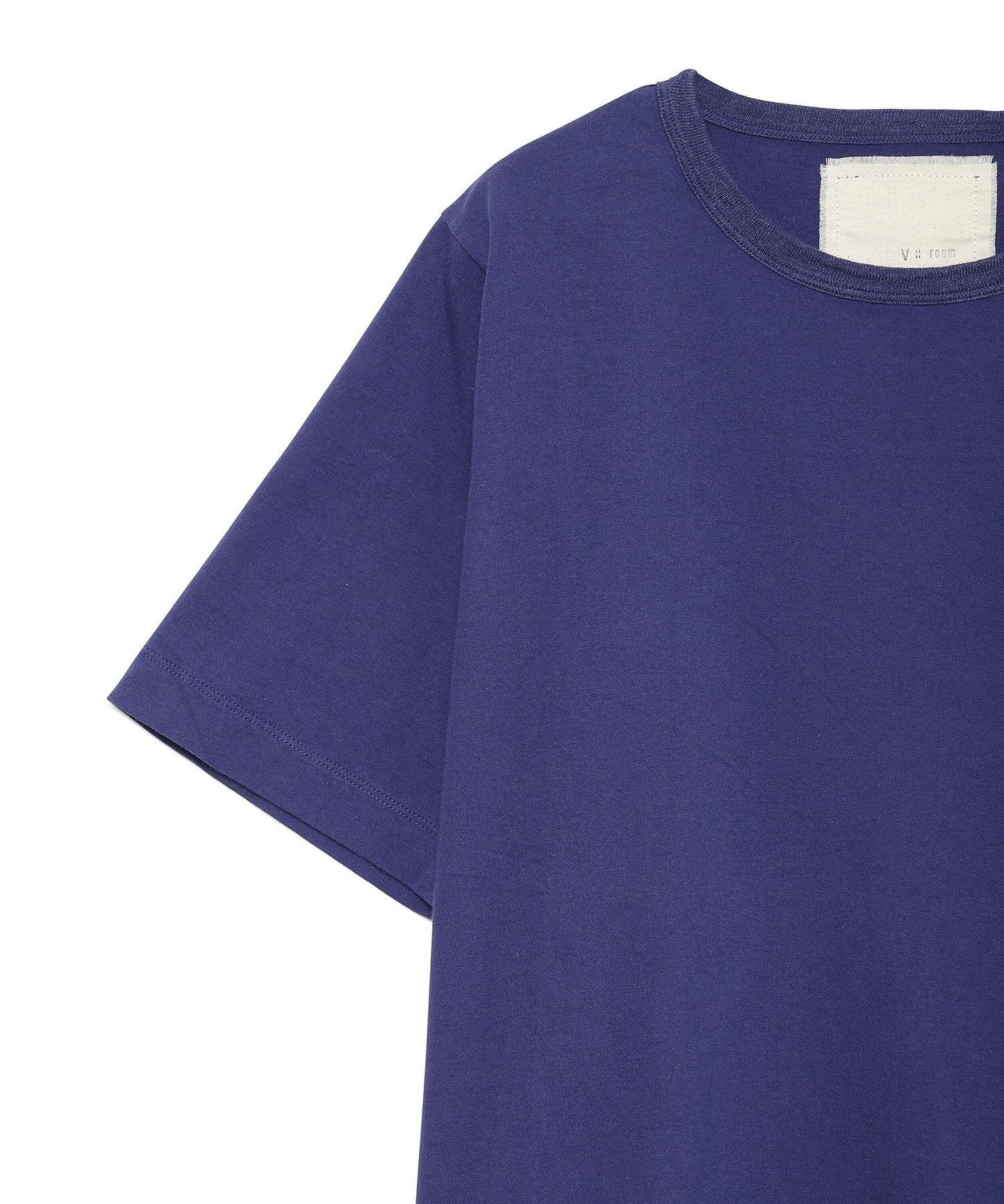 Old Cotton JZ Combo SS Crew Back Panel Contrast,100%Cotton x 70%Cotton30%Polyester, #181759, NAVY