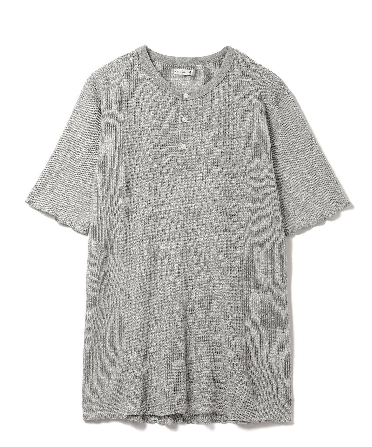 Melange WAFFLE RIB Combo Tube  ,SS Henry 100% cotton, #181772, HT Grey