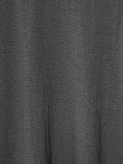 Reverse Cotton 32Gage Jersey, LS Loose. Shape Hi-Neck Tee #1120009,  BLACK