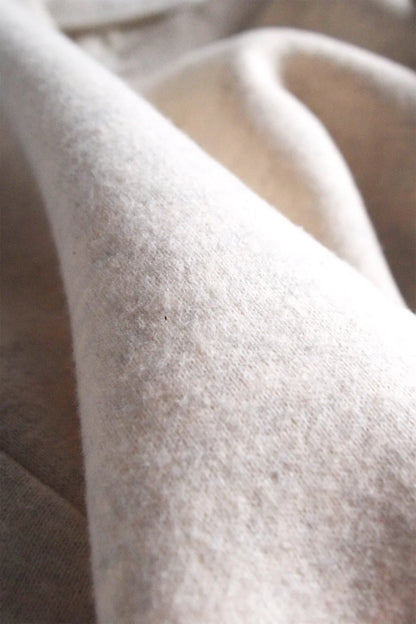 Tencel Brushed Fleece, Long Sleeve Side Slit Crew Neck Sweat Shirts, #802-754, SOLID CHARCOAL