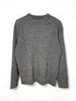 (MELANGE) Super Fine Merino 10Gauge Waffle/Rib Combo, WOOL 100%, #VL9421044, L/S CREW, HETHER CHARCOAL