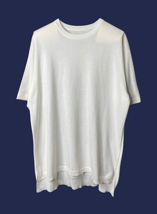UNISEX, CoolMax 14G Jersey, #VL951012, Half slv. Oversized CREW, 55% Cotton 45% Polyester, WHITE