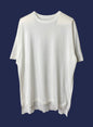 UNISEX, CoolMax 14G Jersey, #VL951012, Half slv. Oversized CREW, 55% Cotton 45% Polyester, WHITE