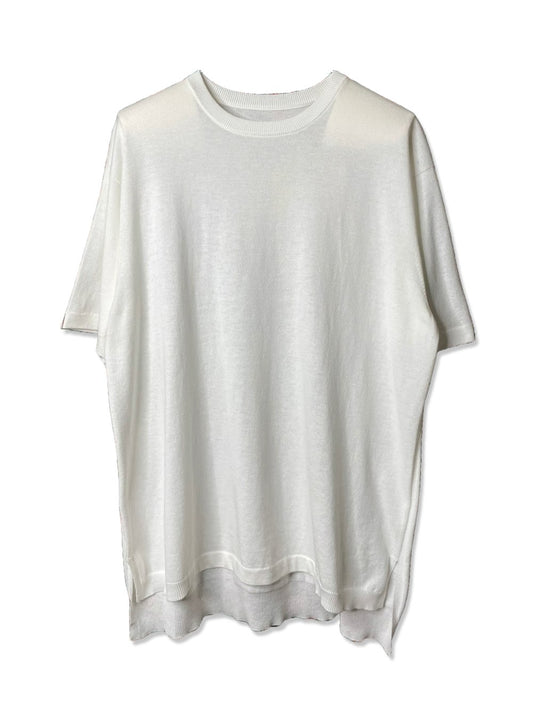 UNISEX, CoolMax 14G Jersey, #VL951012, half slv. Oversized CREW, 55% Cotton 45% Polyester, WHITE c