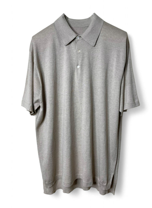 Cool Max Jersey, VL951013, SS Oversized Polo, 55% Cotton 45% Polyester,  SAND