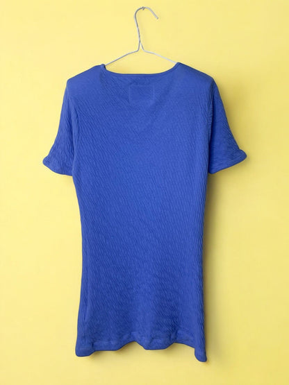 Hi-Soft Double Face, SS Crew Top, #841-846, BLUE