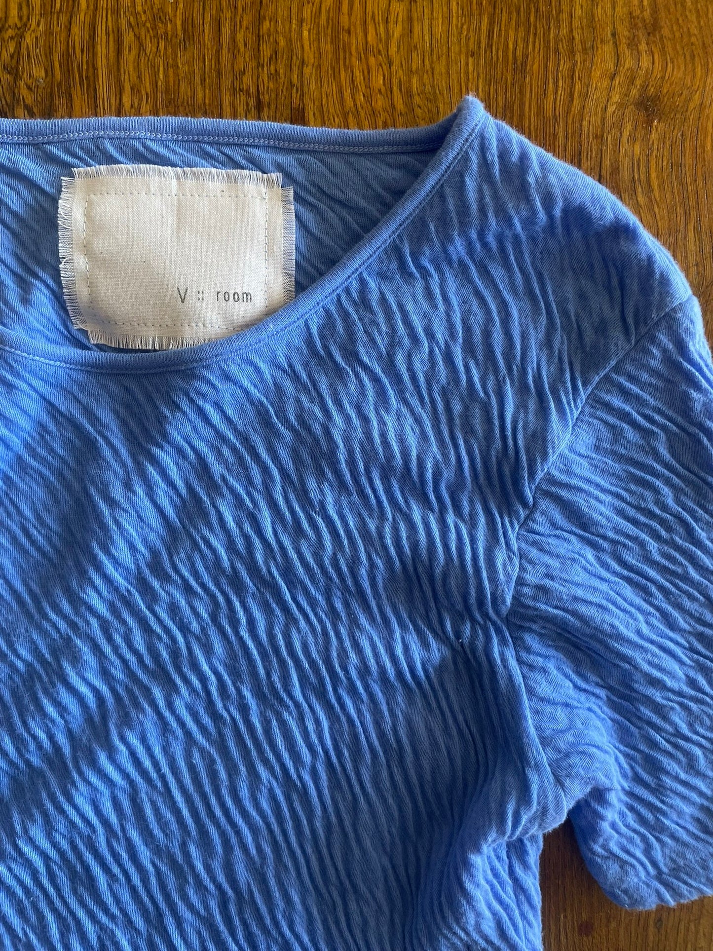 Hi-Soft Double Face, SS Crew Top, #841-846, BLUE