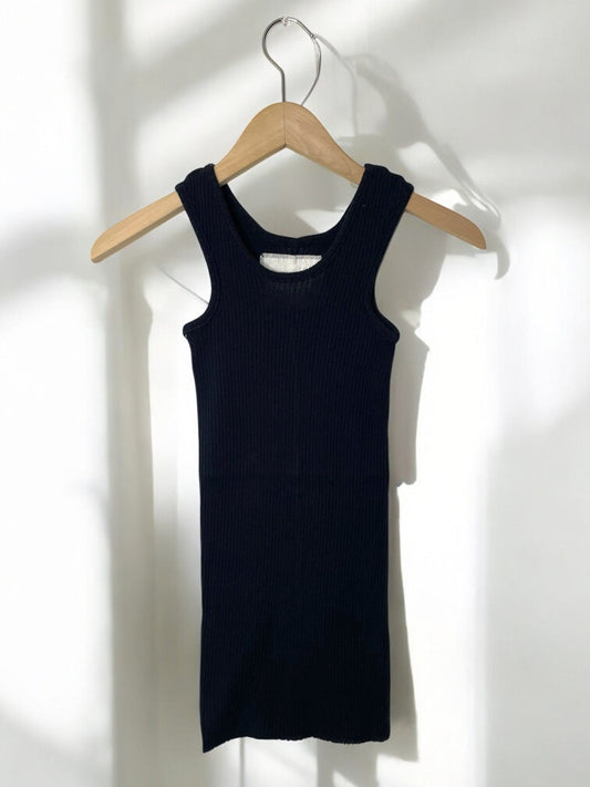 GAUZE RIB, TANKTOP,  851-881 , 100%cotton, BLACK, OS