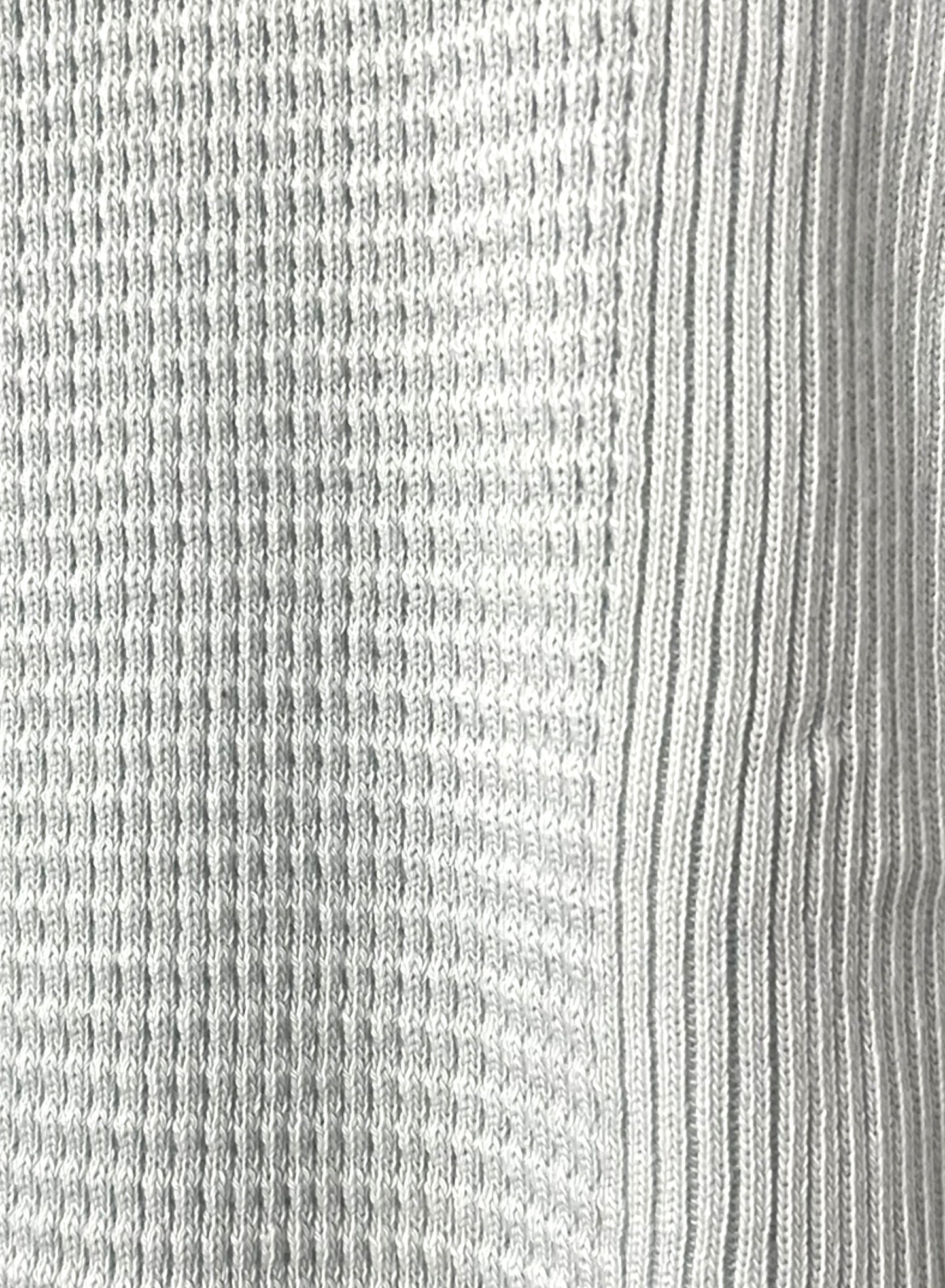 Waffle Rib Combo Tube,UNISEX Cardigan. #1410063, NATURAL