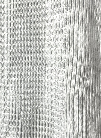 Waffle Rib Combo Tube,UNISEX Cardigan. #1410063, NATURAL