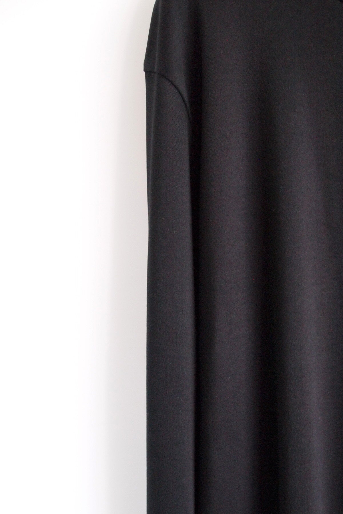 Baby Cotton Smooth, LS Crew T-shirts, BLACK,  #782021M