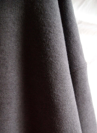 Cotton Tencel Brushed Fleece, LS Crew Sweat Shirts, #112975, Charcoal