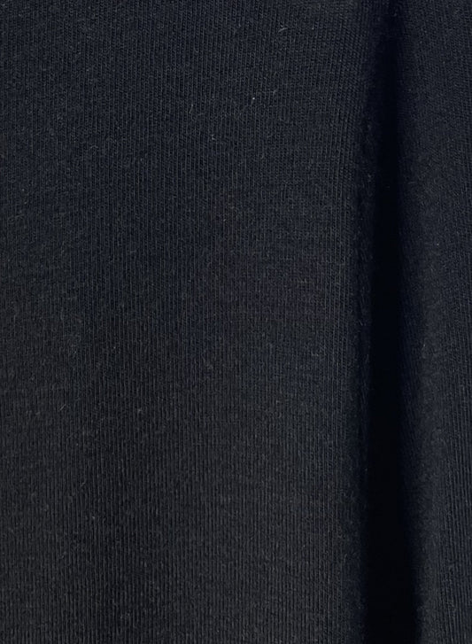 CASHMERE SILK JERSEY, 86%tencel 5%silk 4%cashmere, #842-871, LS TURTLE, BLACK