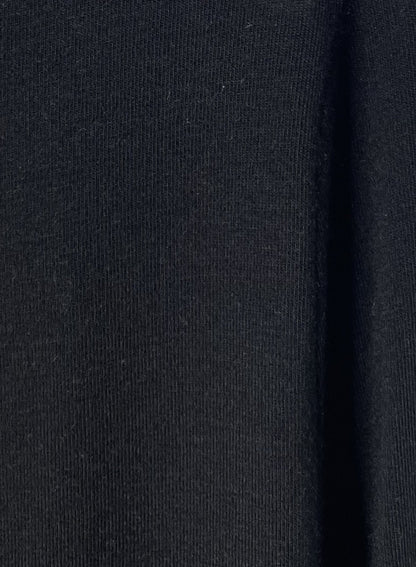 CASHMERE SILK JERSEY, 86%tencel 5%silk 4%cashmere, #842-870, LS CREW, BLACK