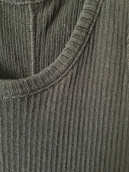 Gauze Rib, LS Turtle, cotton 100%  STYLE #  332751, ONE SIZE, BLACK