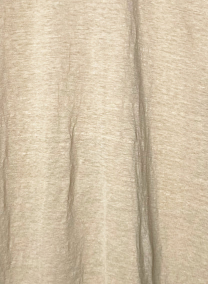 Hemp Jersey, #831-816, Oversized LS Crew, Hemp 100%, SAND KHAKI, ONE SIZE