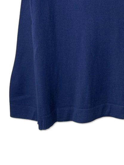 Super Fine Merino 16G Gauge Jersey Knit , VL9221002-4, WOOL 100%, LS CREW,  NAVY