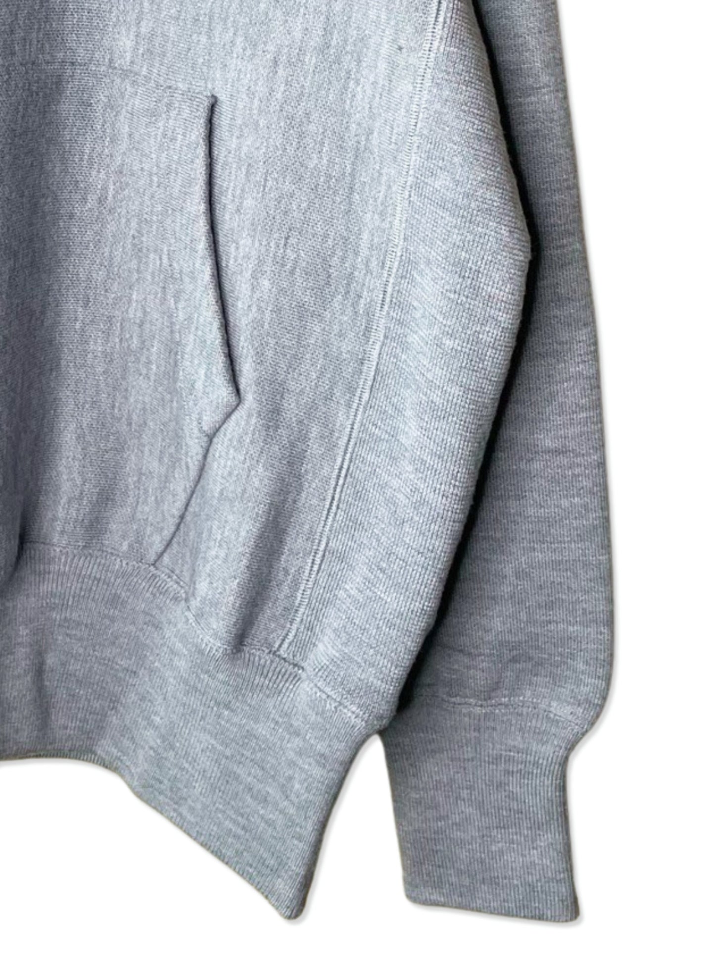 Super Fine Merino 14Gauge DBL-Face Knit, #9221006, WOOL 100%, Unisex L/S HOODIE, GREY