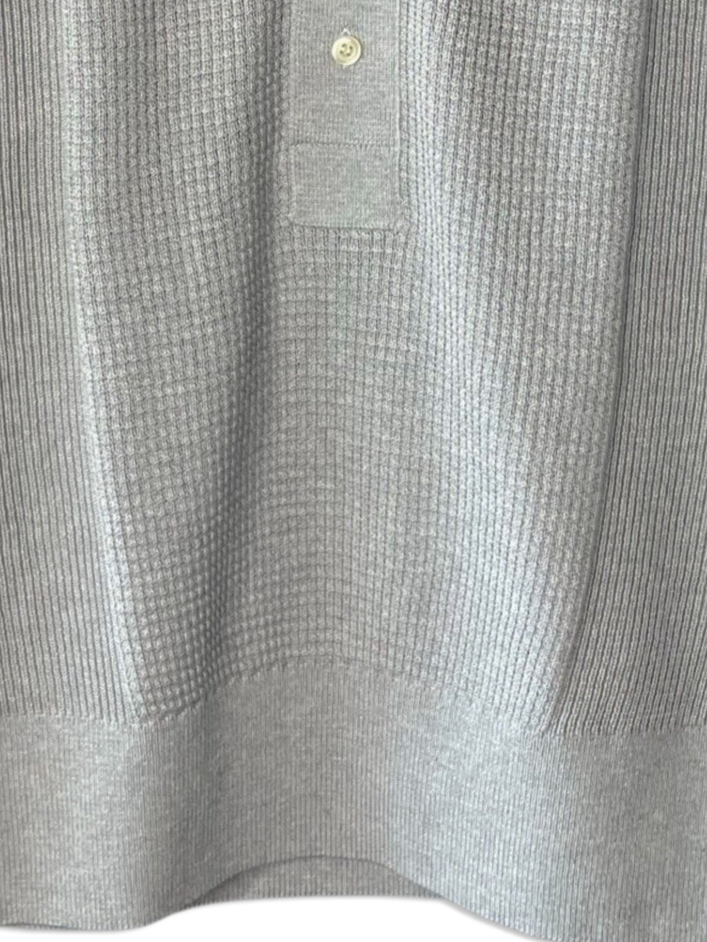 Extra-Long lament Cotton, VL9221014, L/S HENLEY TOP, GREY