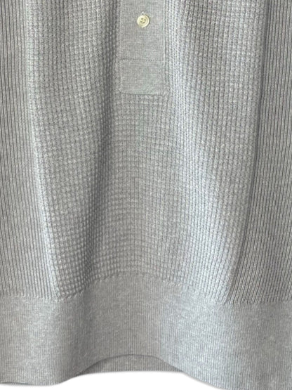 Extra-Long lament Cotton, VL9221014, L/S HENLEY TOP, GREY